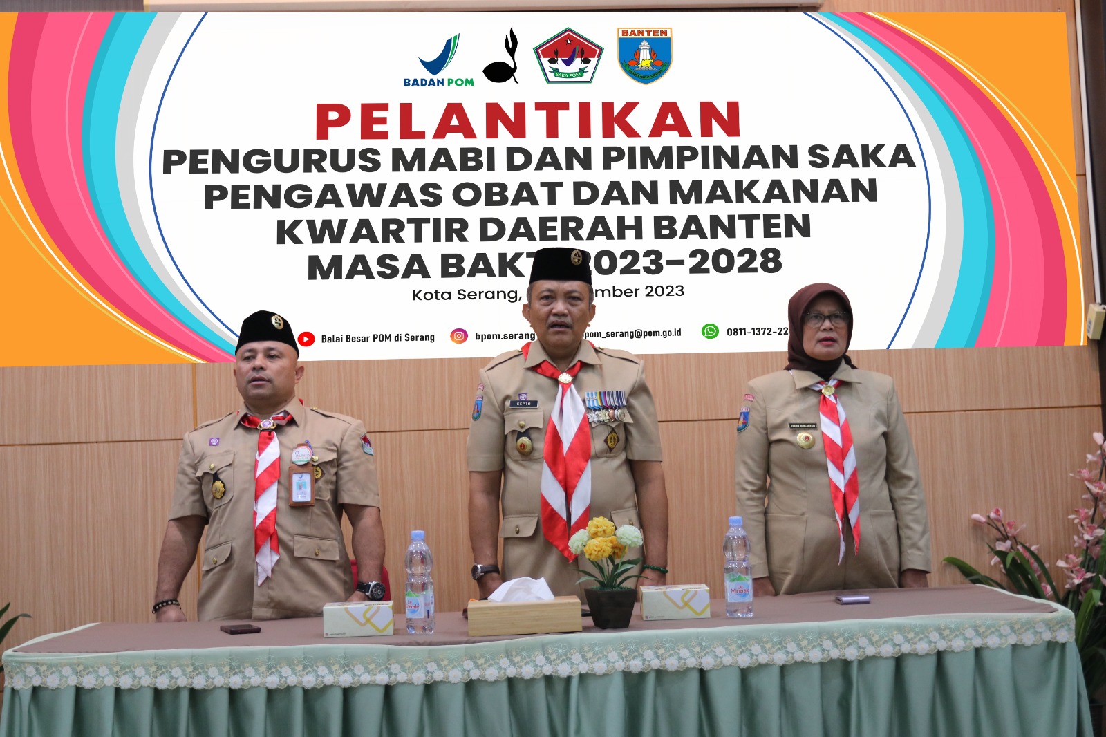 Pelantikan Pengurus MABI SAKA dan PIN SAKA POM Daerah Banten